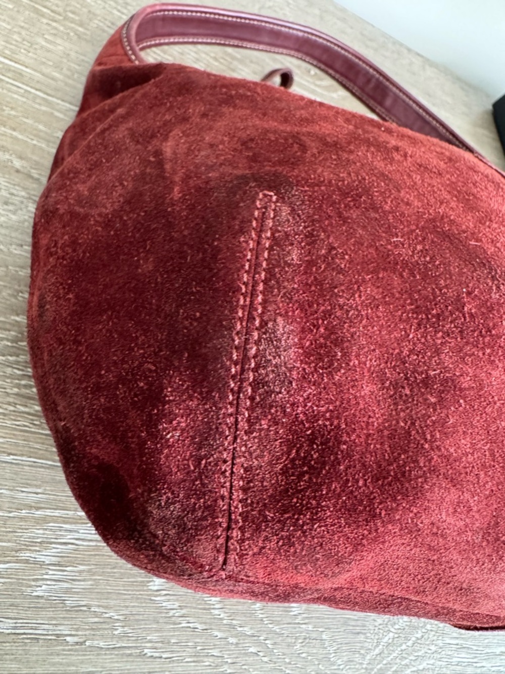 Vintage Coach Suede Ergo Shoulder Hobo Bag - Picture 14 of 16